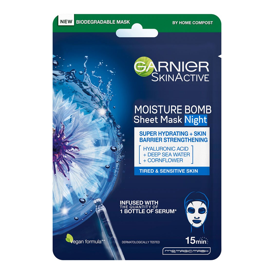 Garnier Skin Active Moisture Bomb Sheet Mask Night