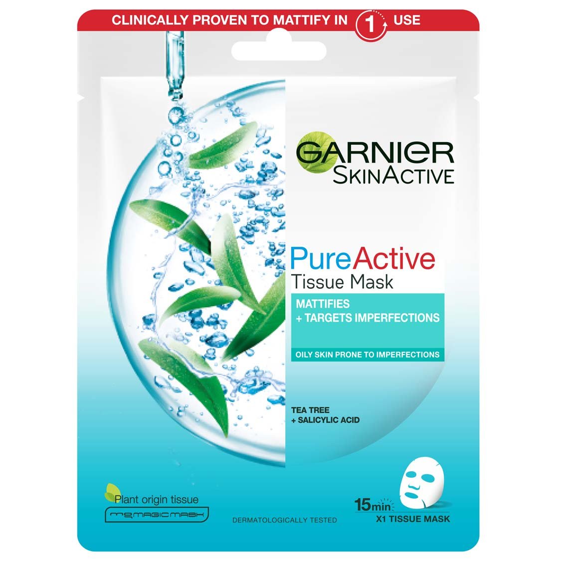 3600542368810 Garnier PureActive TeaTreeMattifies 1 pcs