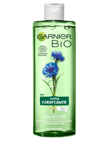 3600542215305 Garnier Bio Cornflower Micellar water 400ml 373x488px desktop verso