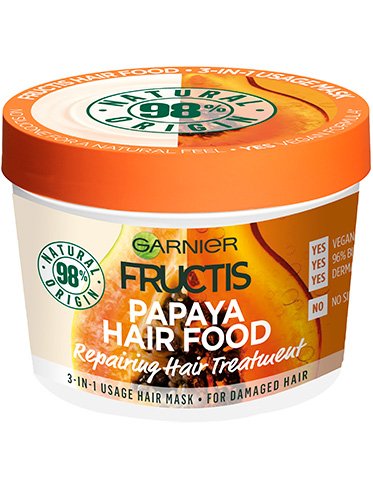 3612621112467 Garnier Fructis hair food papaya mask web