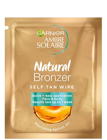 3600540304414 Garnier AmbreSolaire Natural Bronzer Self tan wipe web